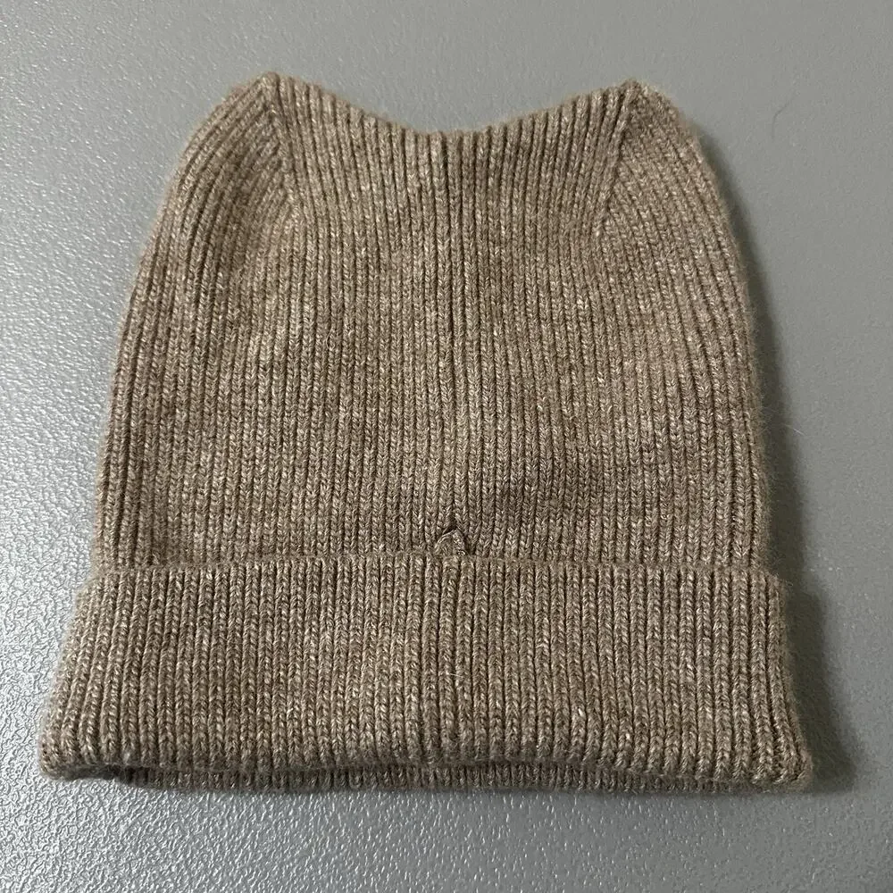 Jaxmonoy Cashmere Beige Beanie